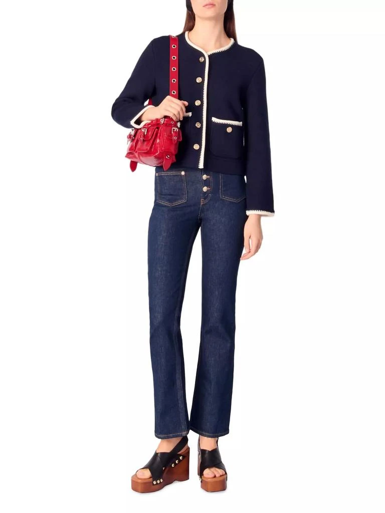 Maje Wool-Blend Cardigan 7