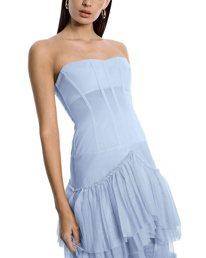 BCBG BCBG Strapless Corset Gown 6