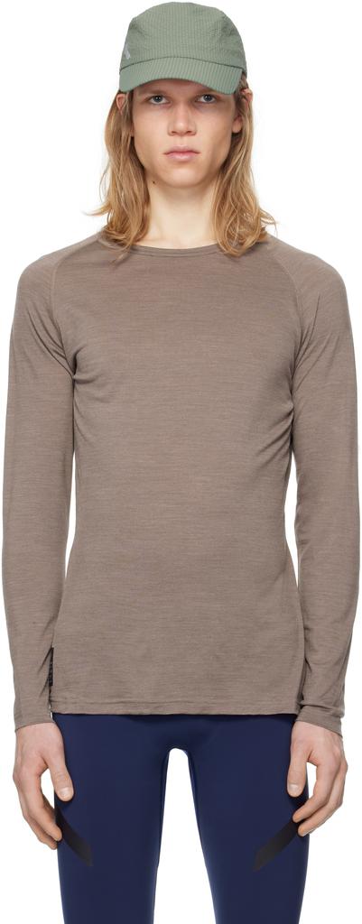 Soar Running Brown Merino & Silk Base Layer T-Shirt