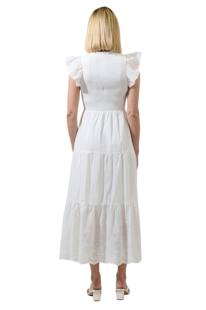 Sugarlips Sugarlips - Aleah Sunfire Tiered Midi Dress