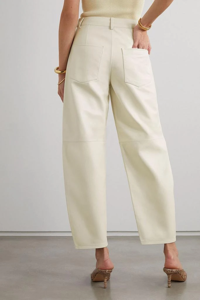 Wandler Chamomile tapered leather pants 3