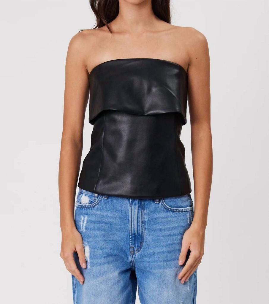 REMAIN Remain - Leather Strapless Bodice Top