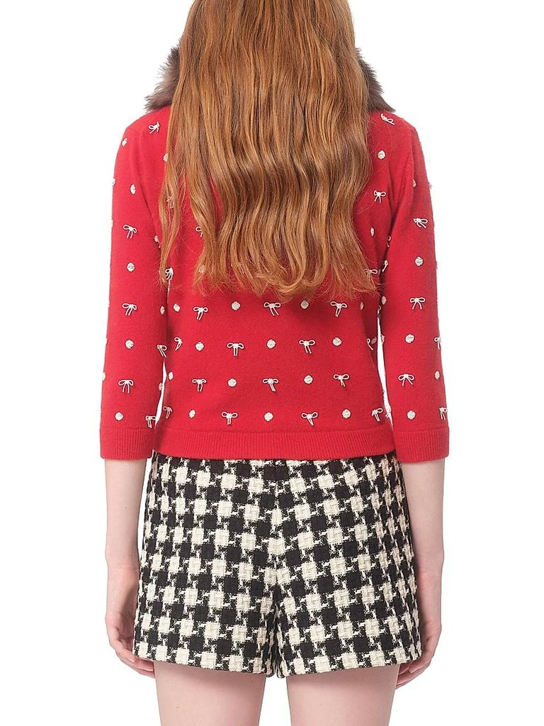 Valentino Embroidered Wool Cardigan 5