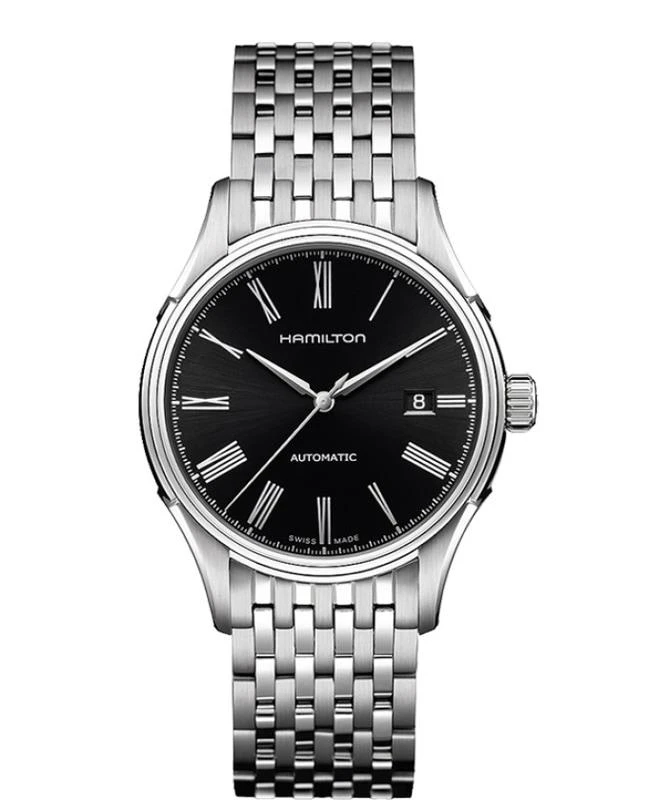 Hamilton Hamilton American Classic Valiant Auto Black Dial Stainless Steel Men's Watch H39515134 1