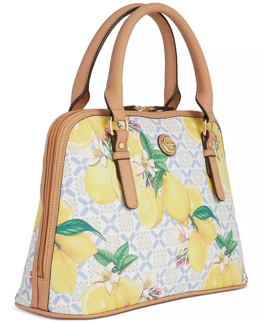 Giani Bernini Lemon Print Saffiano Medium Dome Satchel, Created for Macy's 4