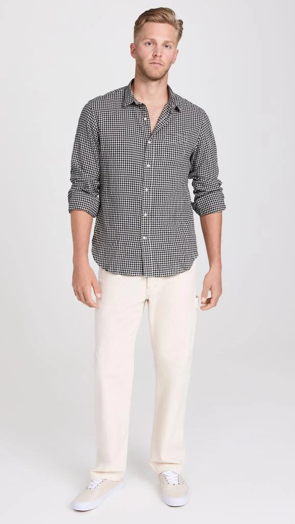 Officine Generale Lipp Japanese Brushed Cotton Check Shirt 4