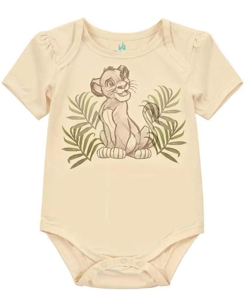 Disney Baby Boys
 Lion King Short Sleeve Bodysuits, 3-Pack Set 4