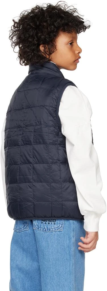 Taion Kids Navy & White Quilted Reversible Vest 3