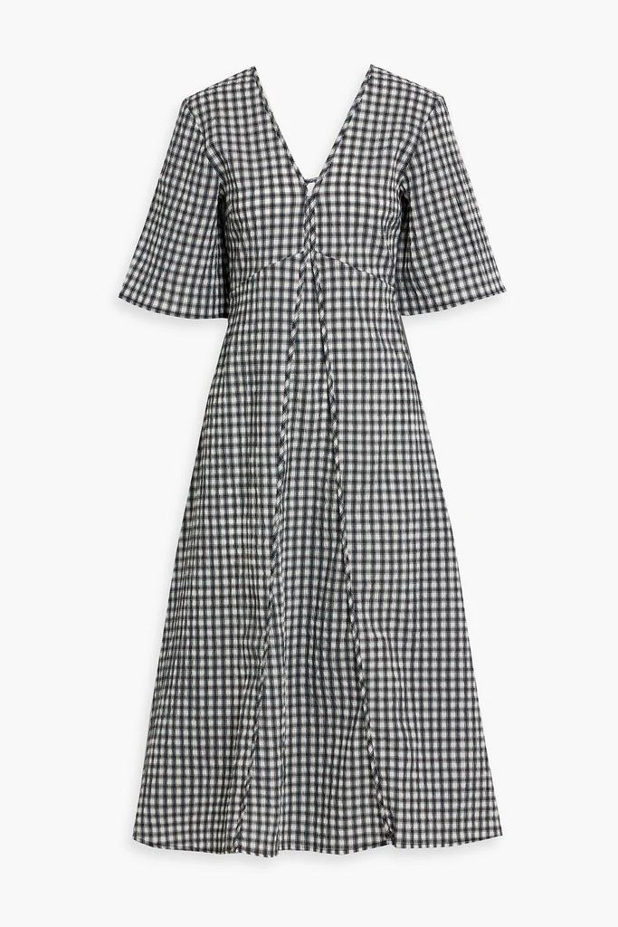 Cutout gingham seersucker midi dress  On Sale Now with Up to 85% Off |  Discover Exclusive Deals & Savings at BeyondStyle  Authentic Ganni  women|clothing|dresses|midi dresses with Limited-Time Discounts, Free  Shipping,