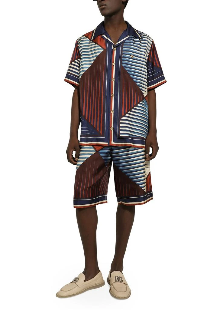 Dolce & Gabbana Printed silk Hawaiian shirt 4