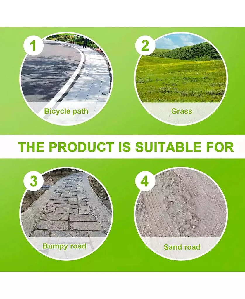 Evercross 350W Adult Electric Bike with Removable Battery, 26" Wheels, Carbon Steel Frame, 3 Ride Modes 
LED Headlights 5