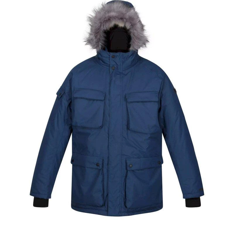 Regatta Mens Aziel Waterproof Parka Dark Denim 2