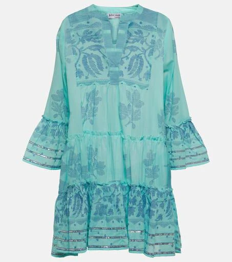 Juliet Dunn Printed cotton minidress 1