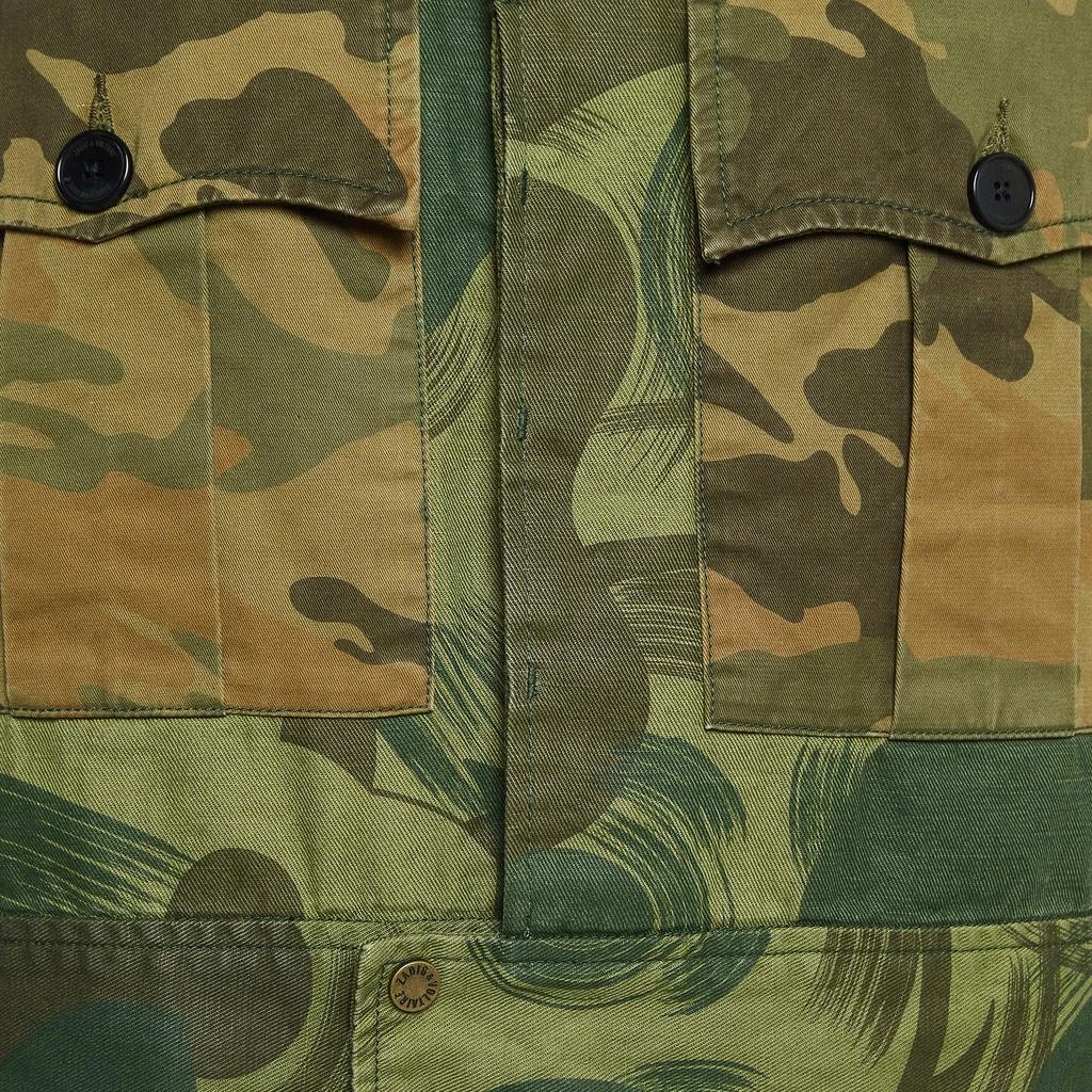 ZADIG & VOLTAIRE Zadig & Voltaire Military Green Camouflage Cotton Blend Button Front Jacket S 3