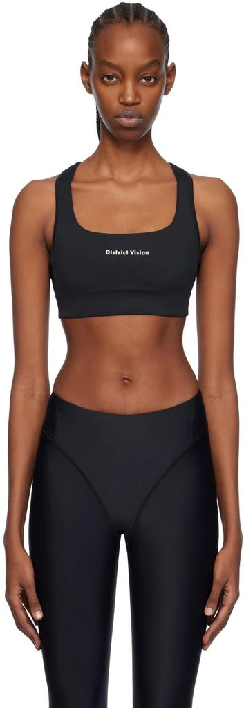 District Vision Black Citta Sport Bra 1