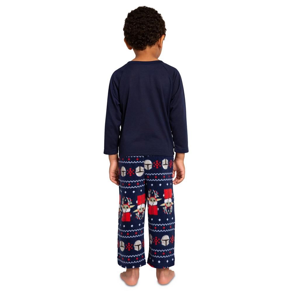 Briefly Stated Matching Little Boys and Girls 2-Piece Mandalorian Long-Sleeve Pajama Set