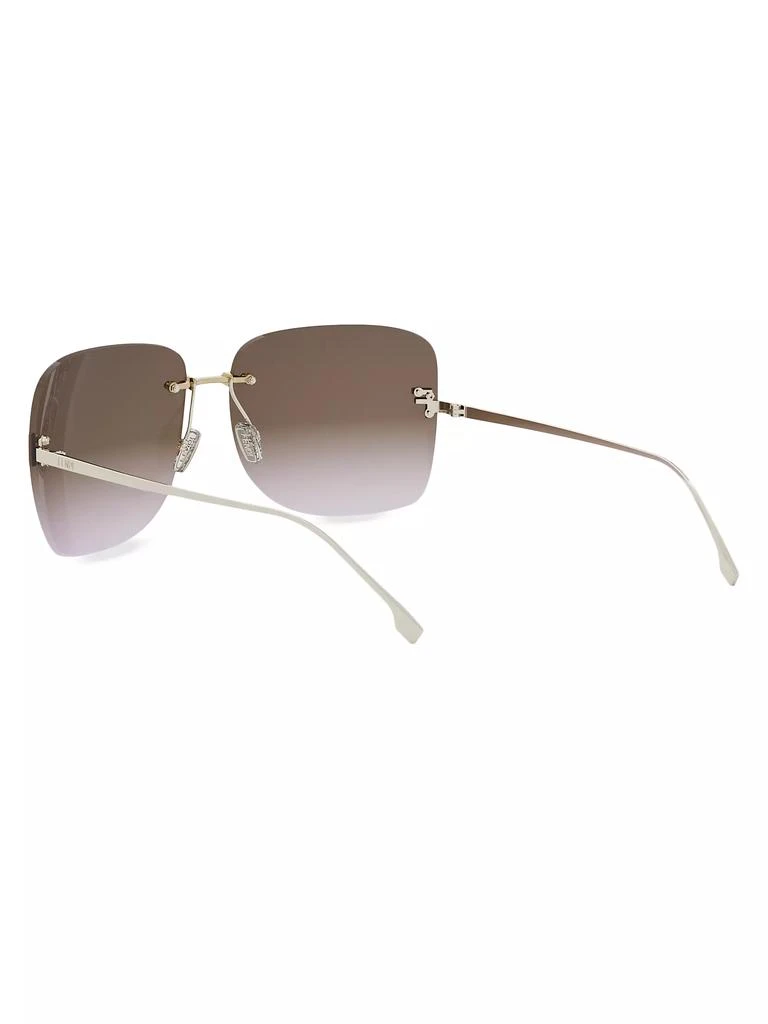 Fendi Fendi First 65MM Crystal-Embellished Square Sunglasses 4