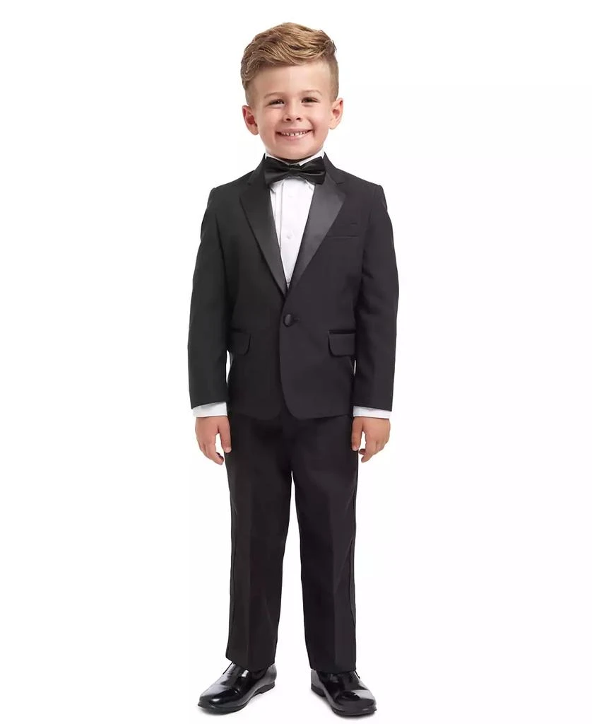 Nautica 4-Piece Tuxedo Suit, Shirt & Bowtie, Toddler and Little Boys 1