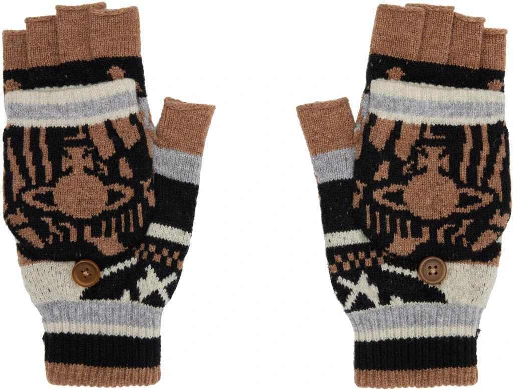 Vivienne Westwood Beige
Black Fingerless Gloves
