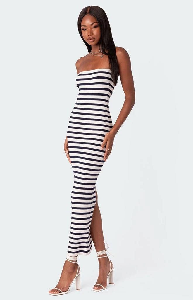Edikted Knit Back Slitted Maxi Dress 2