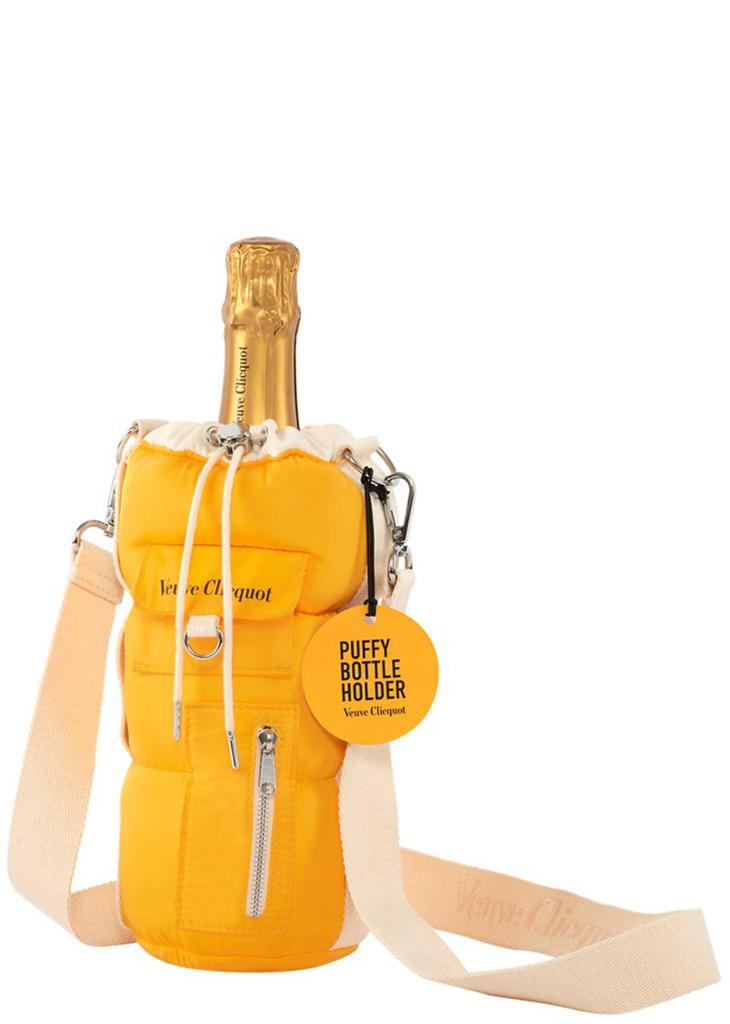 Veuve Clicquot Yellow Label Champagne & Puffy Bottle Holder