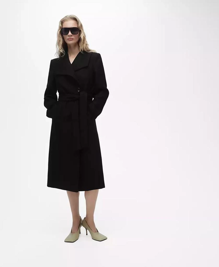 Mango Women's Belted Woolen Coat 1