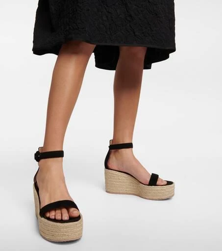 Gianvito Rossi Portofino suede espadrille wedges 4