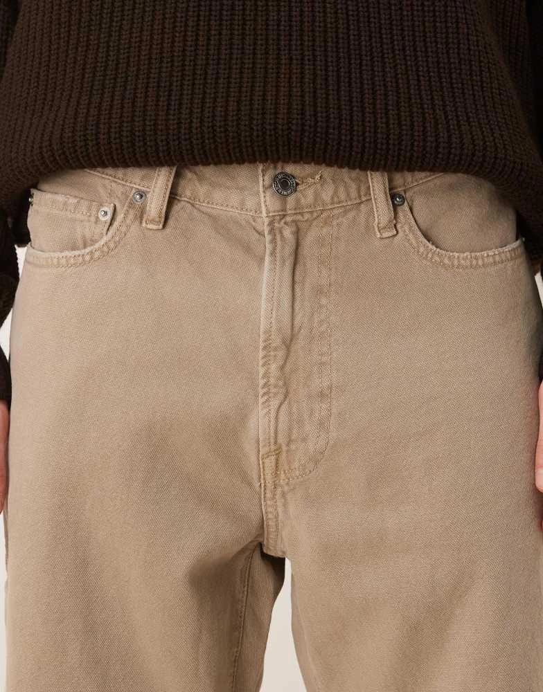 Abercrombie & Fitch Abercrombie & Fitch loose jeans in khaki 4