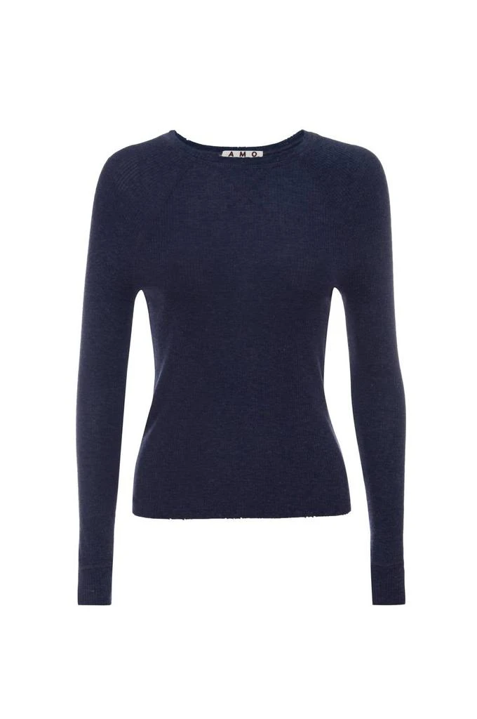 AMO Lovely Rib Tee In Neptune 4