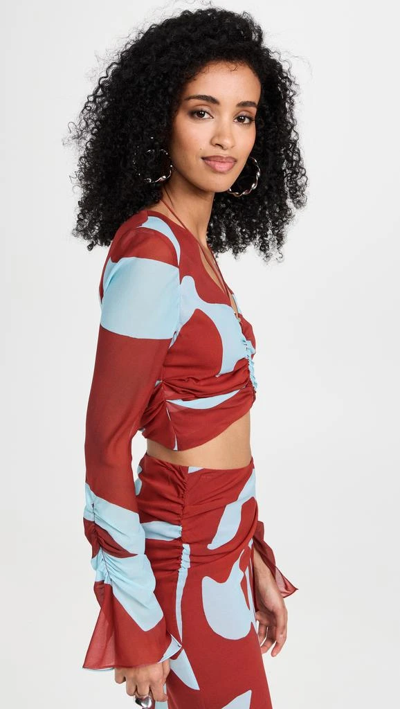 SIR. Frankie Gathered Sleeve Top 3