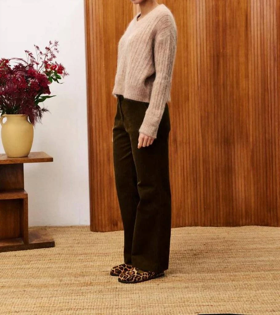 FRNCH Frnch - Jonquille Corduroy Straight Pants 2