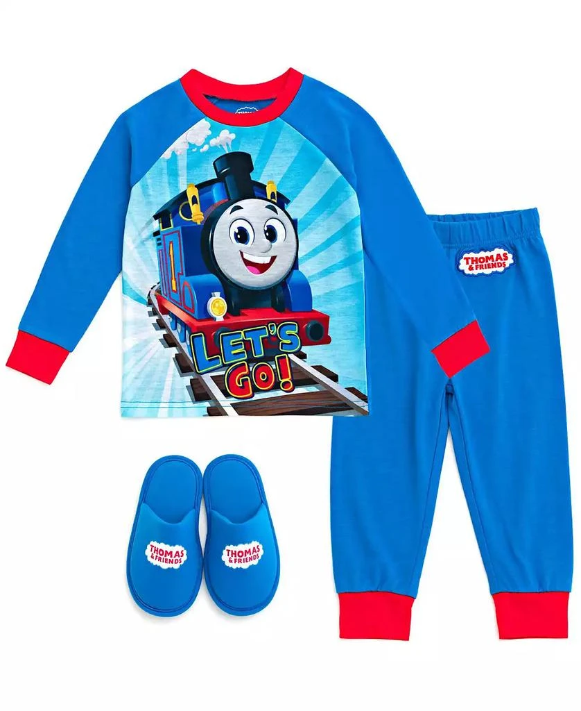 Thomas
Friends Toddler Boys Pajama Shirt Pants and Slippers 3 Piece