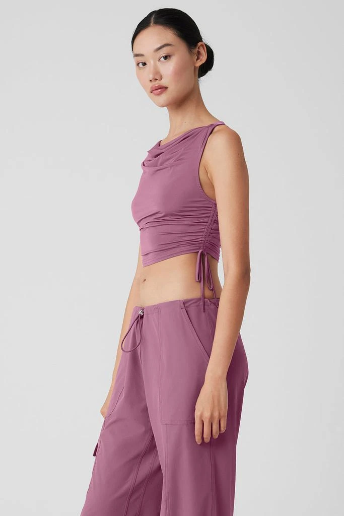 Alo Standout Cropped Tank - Soft Mulberry 3