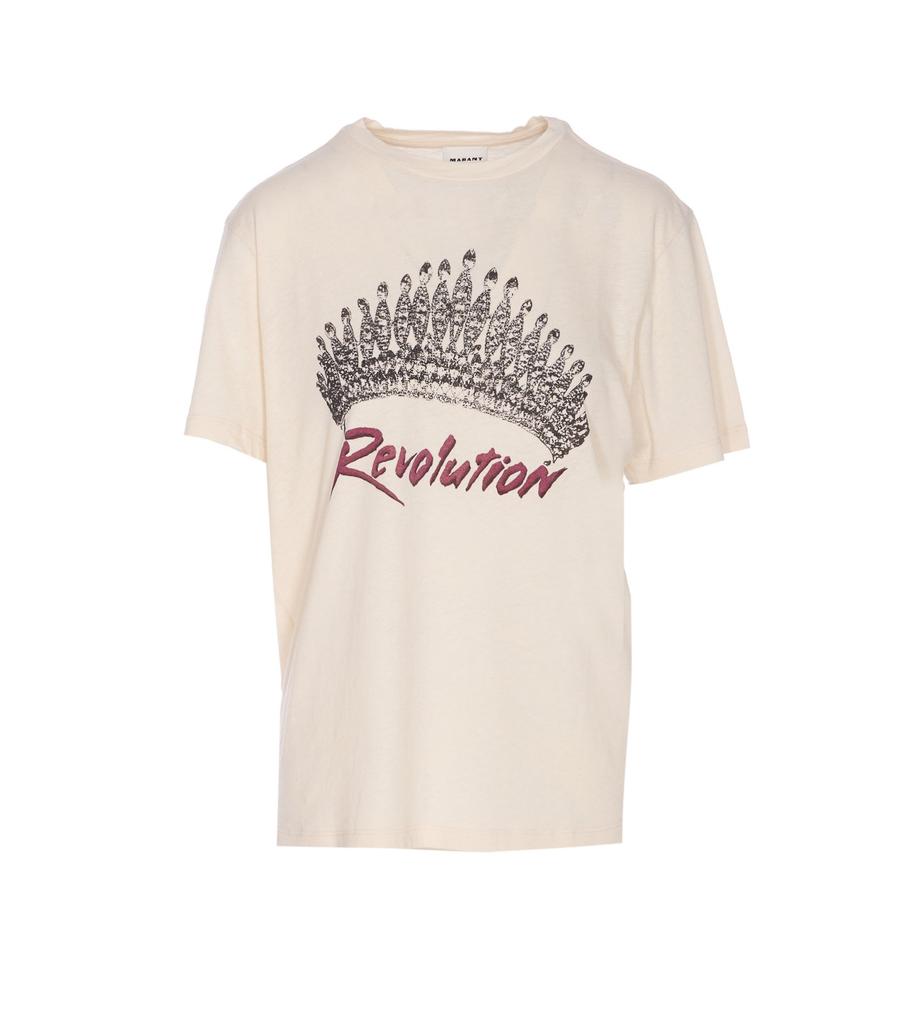 Isabel Marant Étoile Isabel Marant Étoile Logo Printed Crewneck T-Shirt