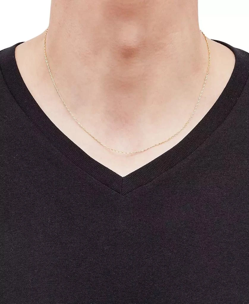 Italian Gold Polished 18" Mariner in 10K Yellow Gold 3