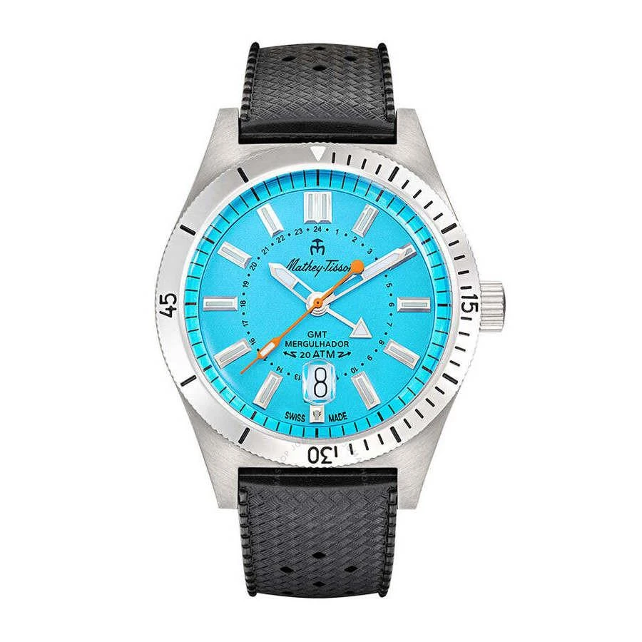 Mathey-Tissot Mergulhador GMT Quartz Blue Dial Men's Watch MRGSK 1