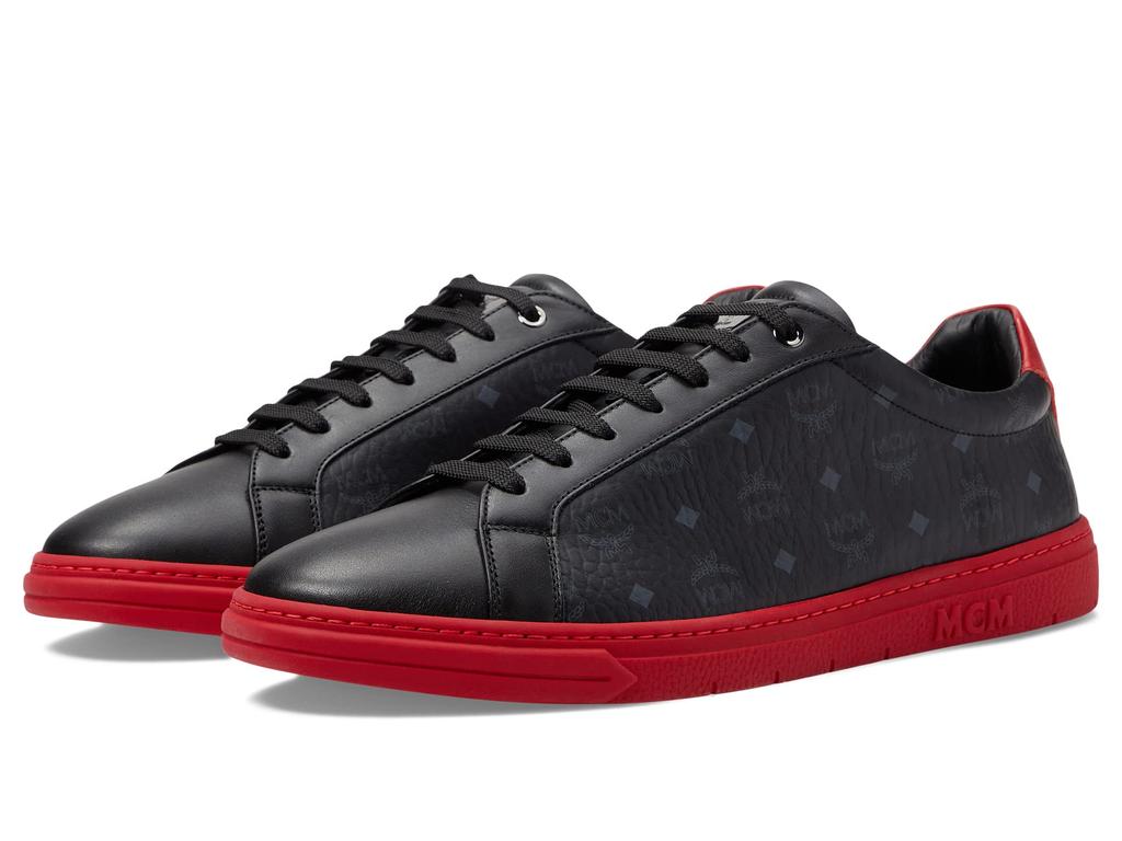 MCM Derby Visetos Low Top Sneakers