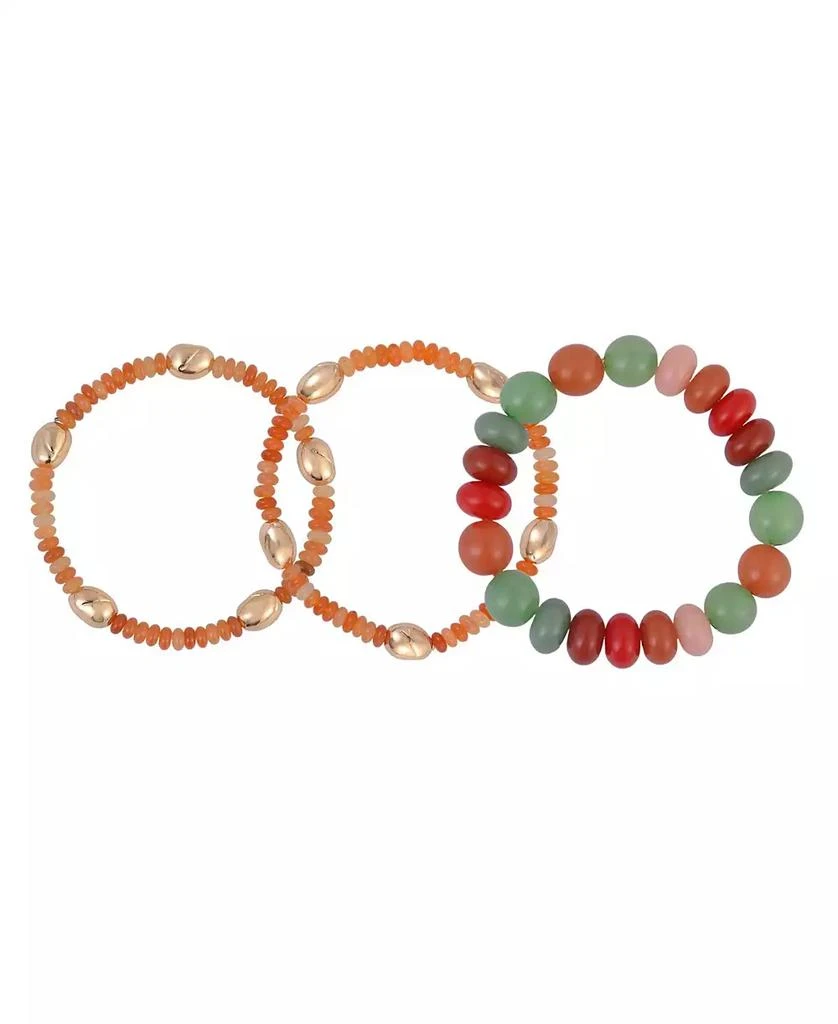 RACHEL Rachel Roy 3pc Stretch Bracelet Set with Semi Precious Beads