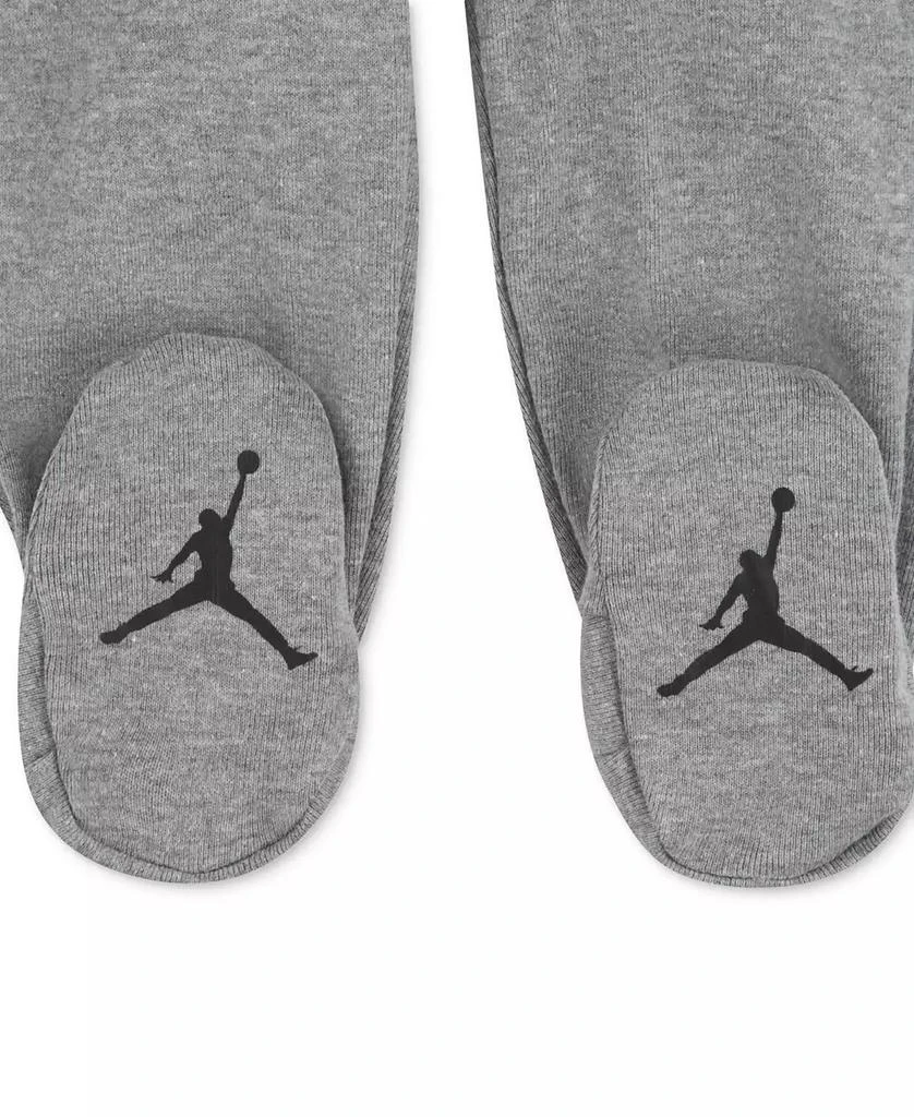Jordan Baby Beanie Hat, Jumpman Graphic T-Shirt & Footed Pants, 3 Piece Set 4
