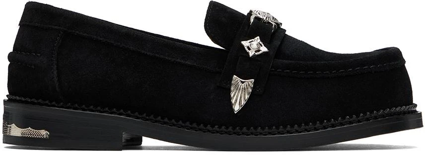 Toga Virilis Black Suede Loafers 1