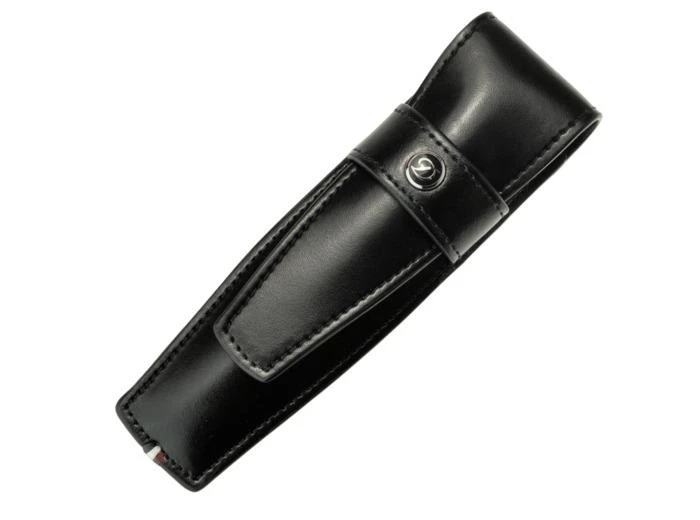 S.T. Dupont Indispensable - Etui stylo cuir noir 1