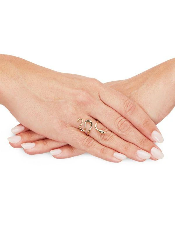 Saks Fifth Avenue 14K Yellow Gold Snake Ring 4