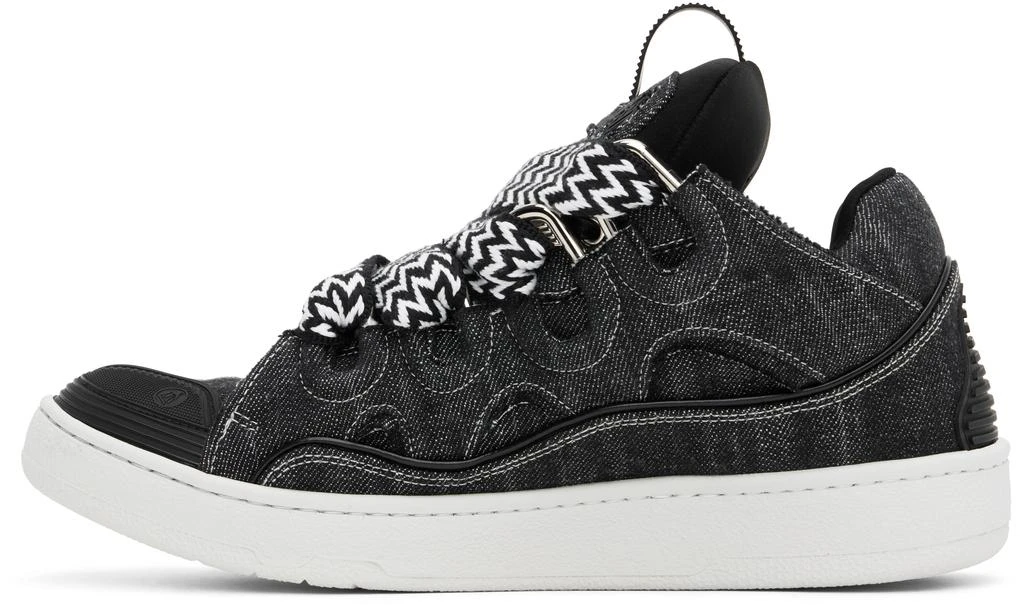 Lanvin Black Curb Denim Sneakers 3