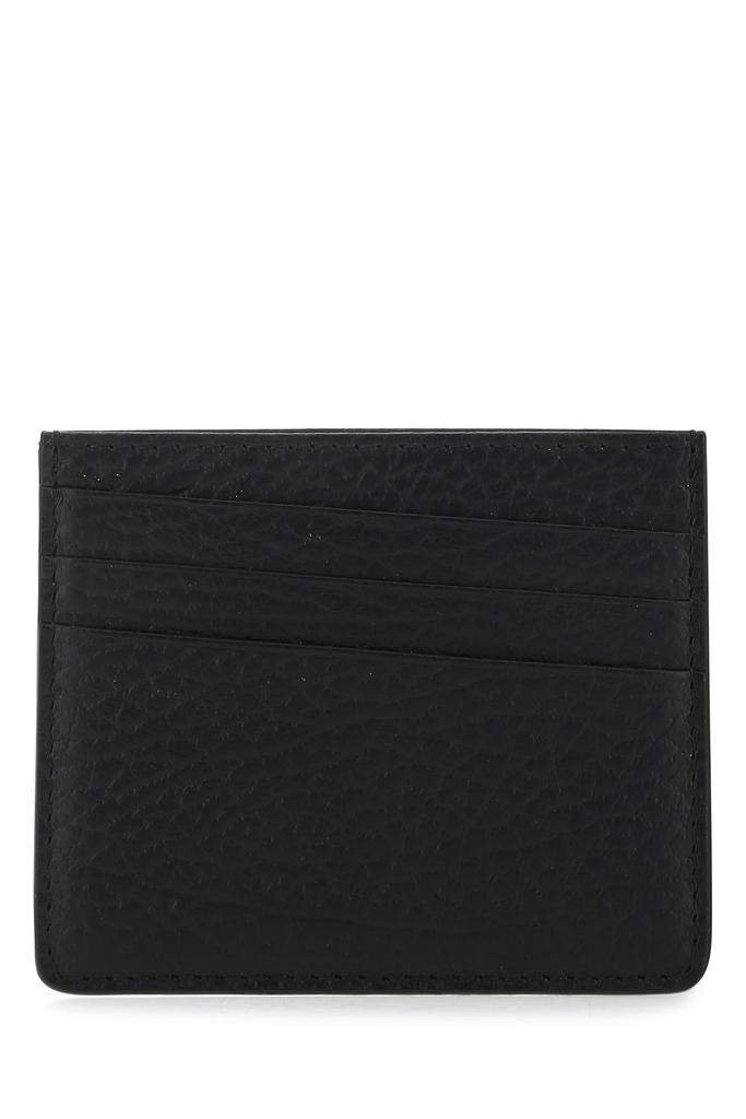 MAISON MARGIELA Black leather card holder