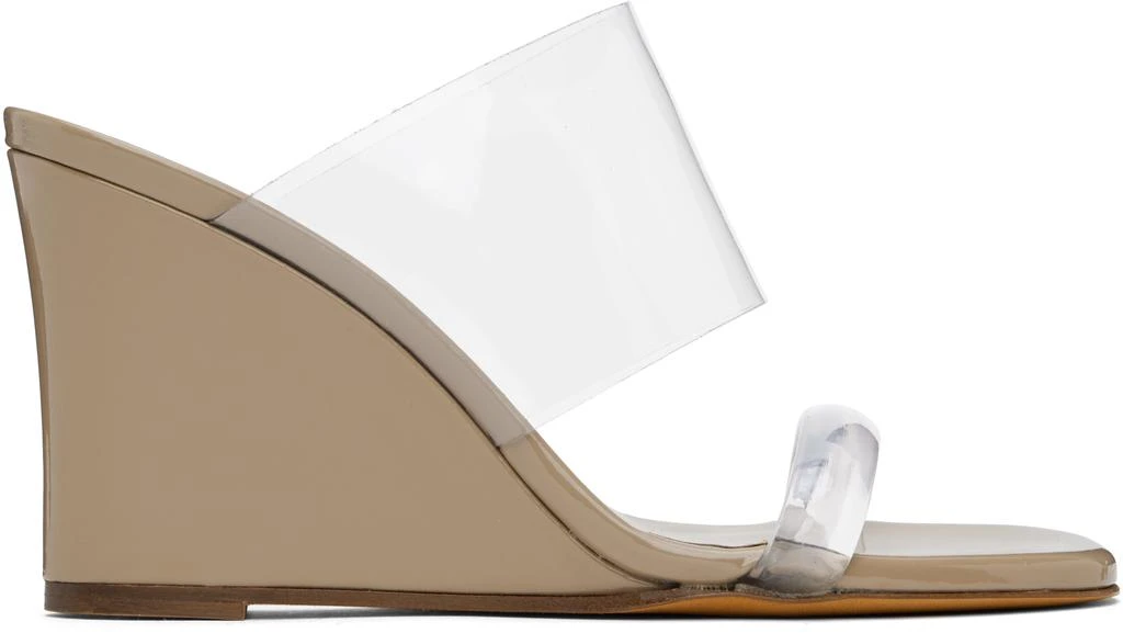 Maryam Nassir Zadeh Beige Olympia Wedge Heeled Sandals 1