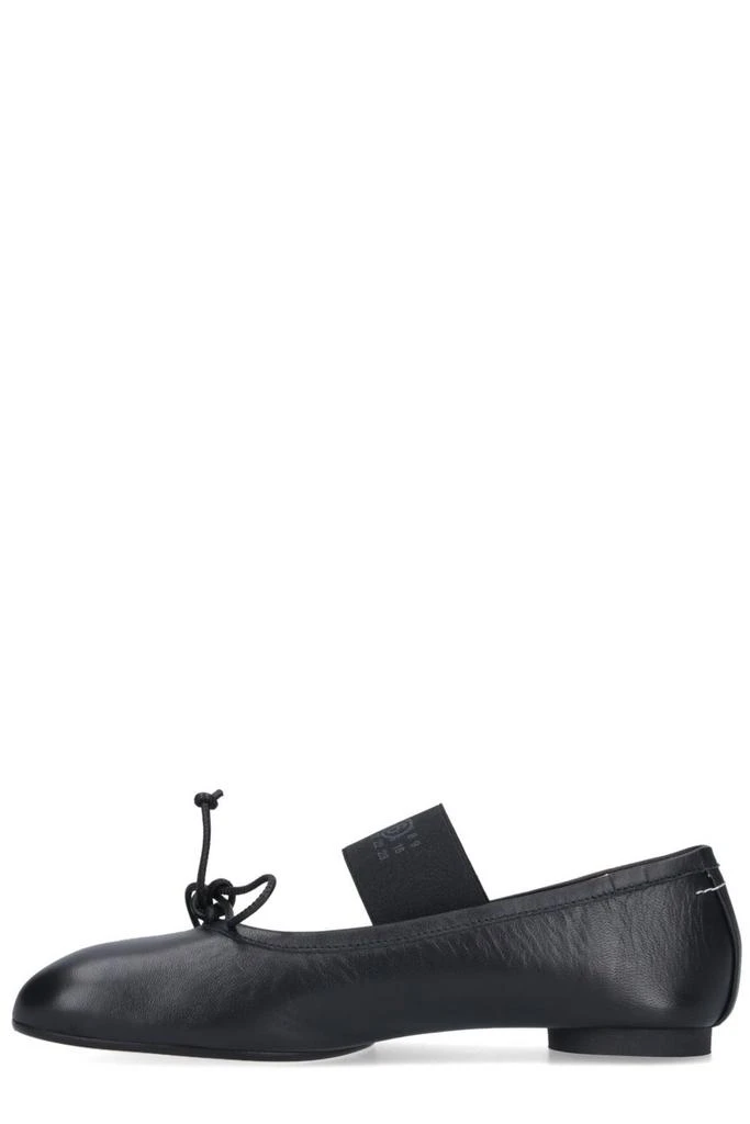 MM6 MM6 Maison Margiela Anatomic Numbers-Motif Bow-Detailed Ballerinas 4
