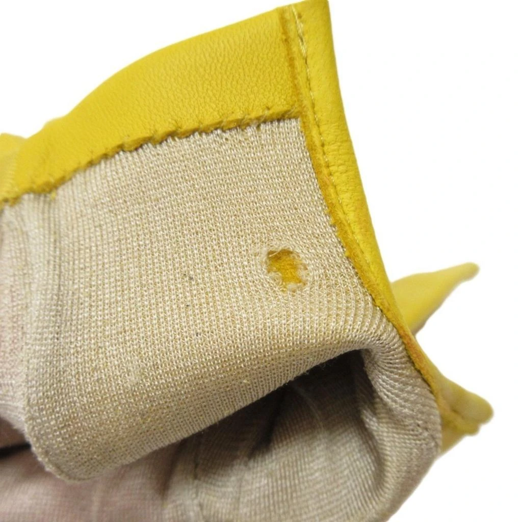 Hermes yellow Leather Short Gloves (Pre-Owned) 4
