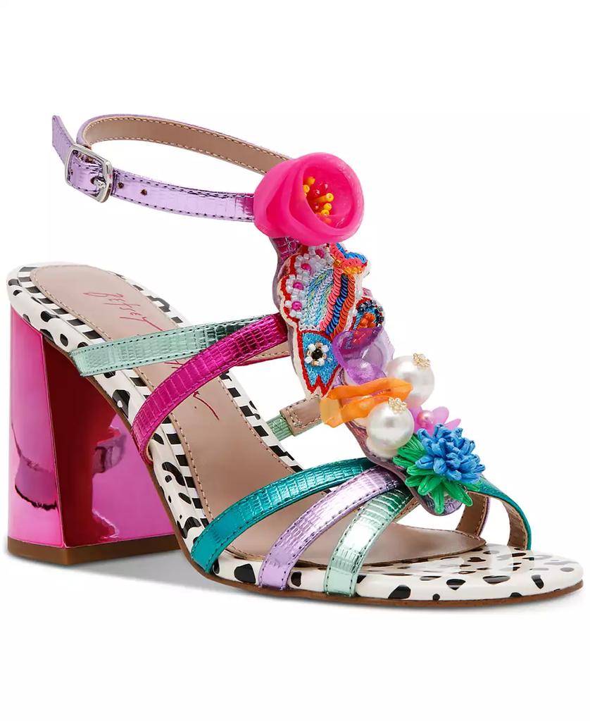 Betsey Johnson Women's Azallia Embellished Strappy Dress Sandals