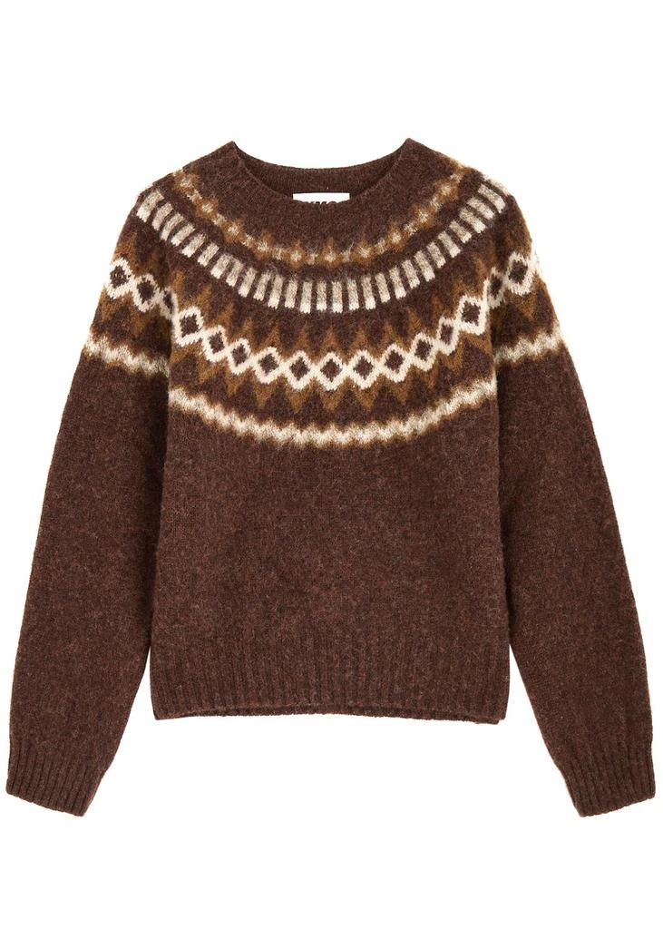 YMC YOU MUST CREATE Jets Fair Isle wool jumper 1