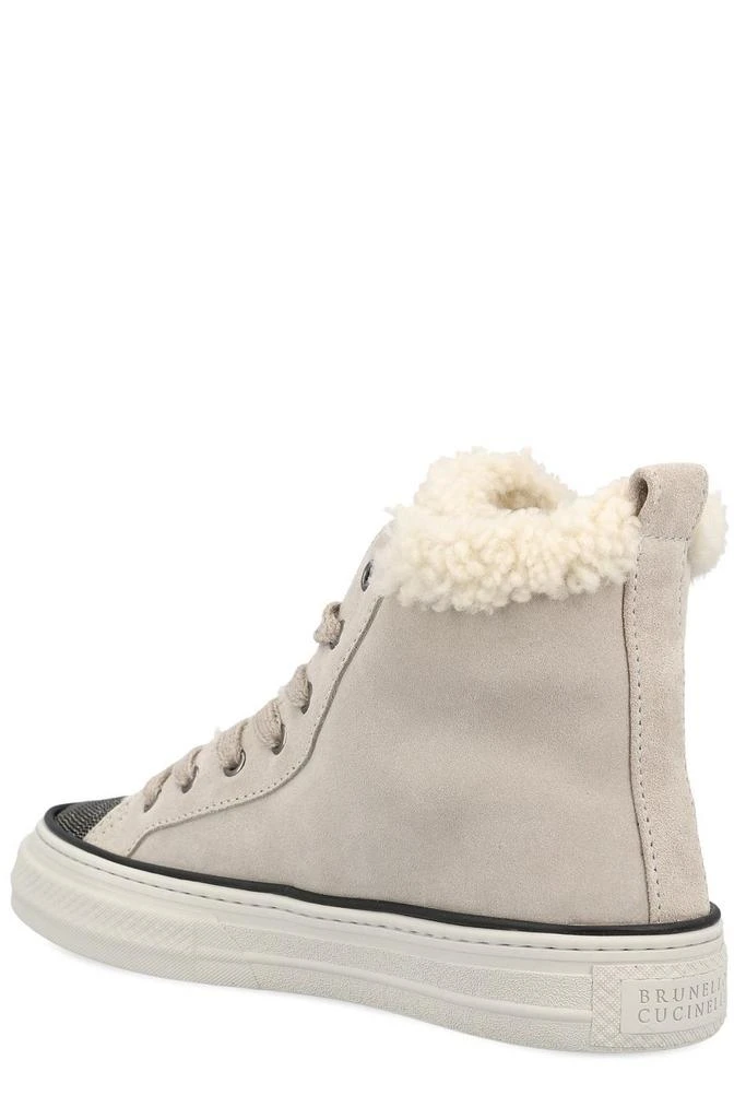 Brunello Cucinelli Brunello Cucinelli Jewelled Toe Mid-Top Sneakers 3